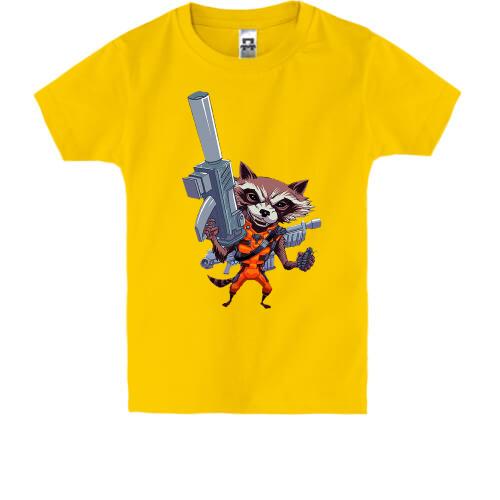 Детская футболка с енотом из Стражей Галактики