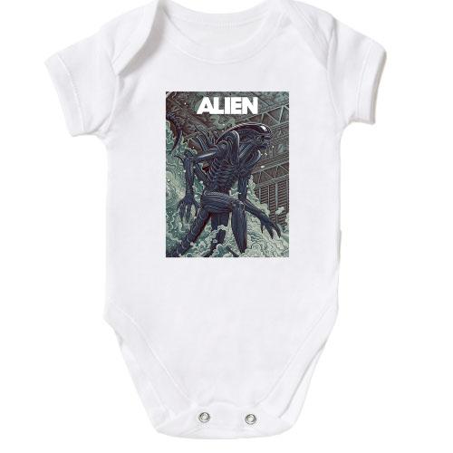 Дитячий боді з постером Alien