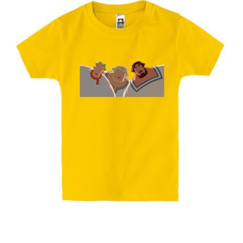 Детская футболка с тремя богатырями