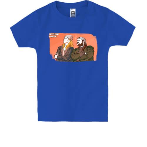 Детская футболка с Джеем и Молчаливым Бобом (иллюстрация)