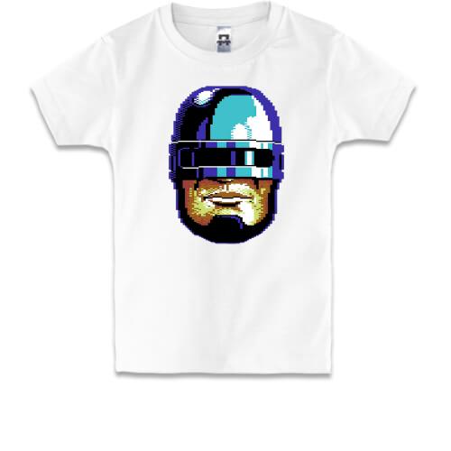 Дитяча футболка з Робокопом піксель-арт
