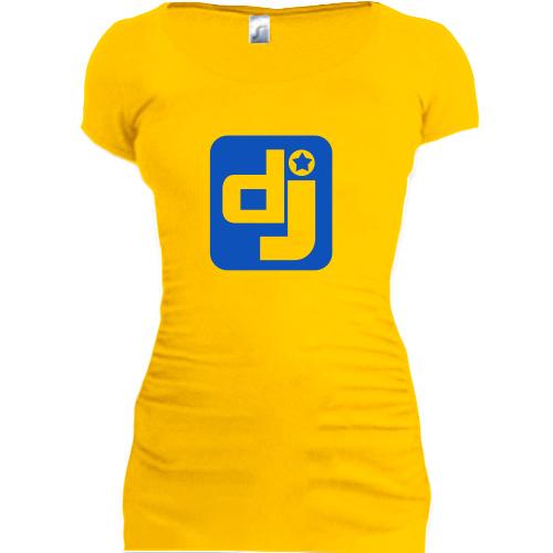 Женская удлиненная футболка DJ