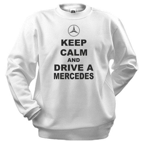 Свитшот Keep calm and drive a Mercedes
