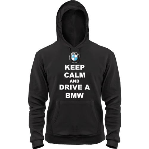 Толстовка Keep calm and drive a BMW