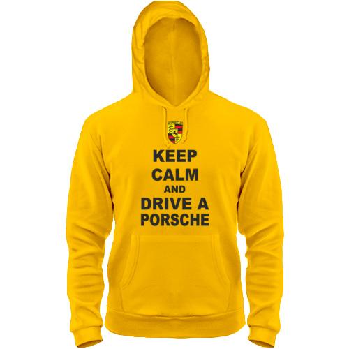 Толстовка Keep calm and drive a Porsche