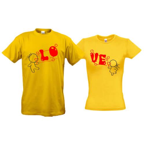 Парні футболки Love 3
