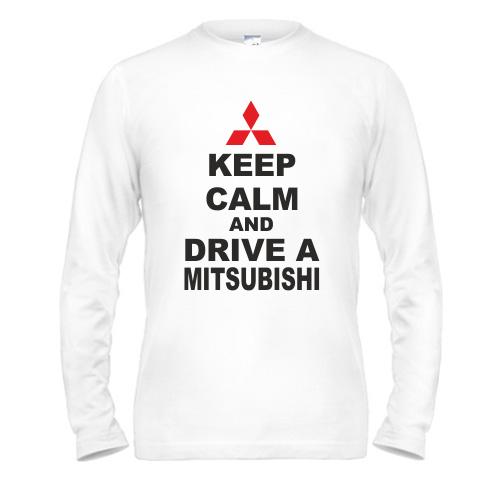 Лонгслив Keep calm and drive a Mitsubishi