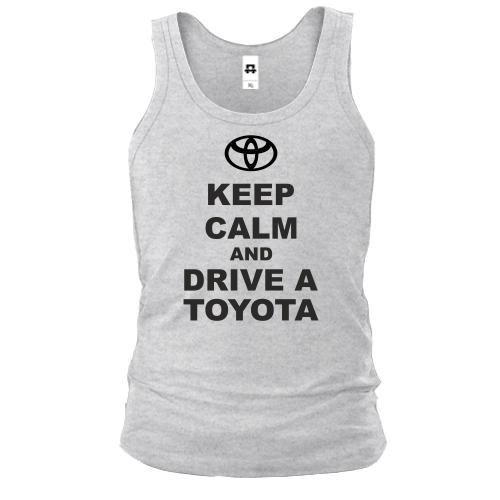Чоловіча майка Keep calm and drive a Toyota