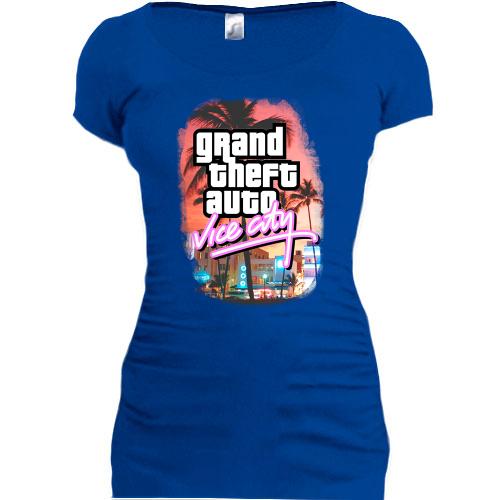 Подовжена футболка GTA - Vice city
