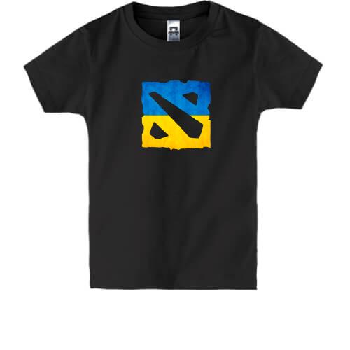 Детская футболка с логотипом Dota 2 в украинском стиле