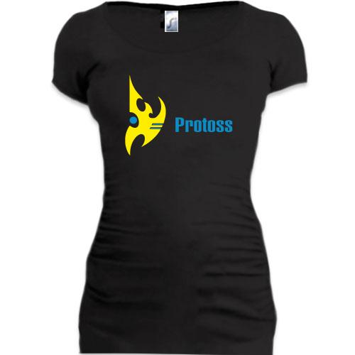 Женская удлиненная футболка Starcraft Protoss