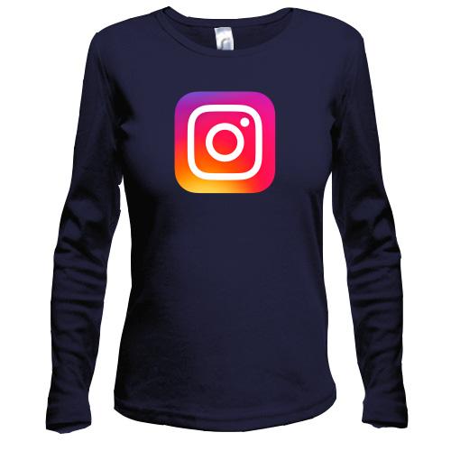 Жіночий лонгслів с логотипом Instagram