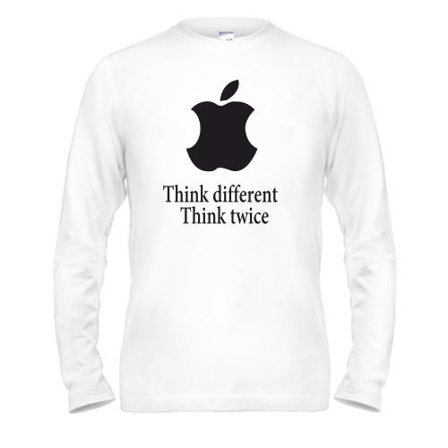 Чоловічий лонгслів Apple - Think twice