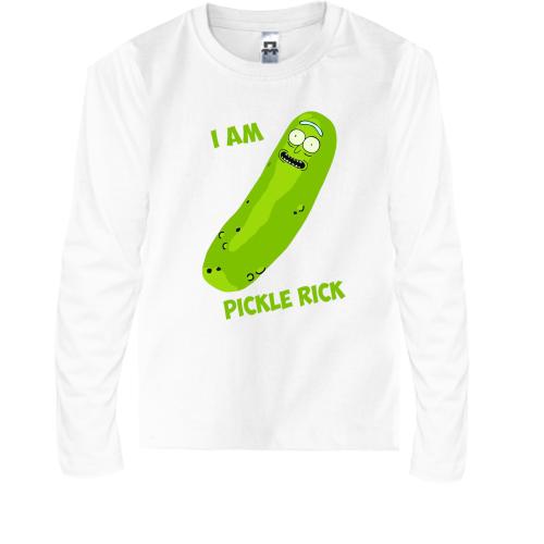 Детский лонгслив I'm pickle Rick (3)