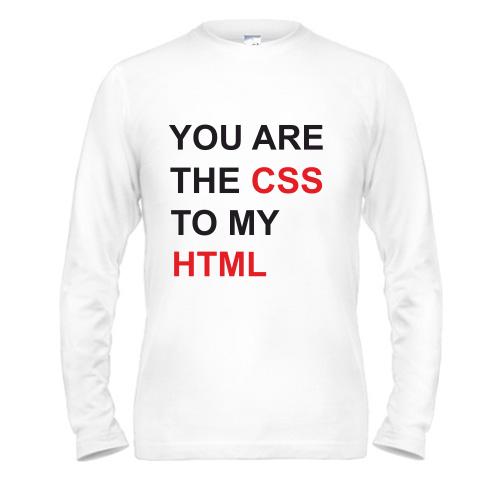 Чоловічий лонгслів CSS+HTML
