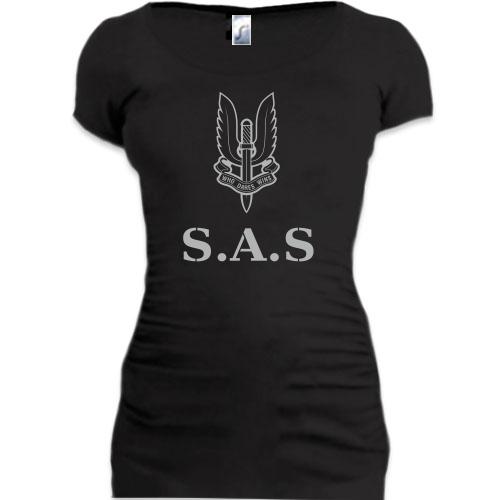 Женская удлиненная футболка S.A.S.