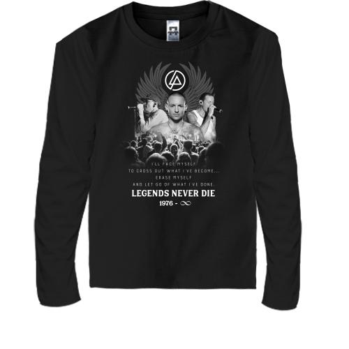 Детская футболка с длинным рукавом Linkin Park - Legends never d