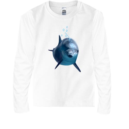 Детская футболка с длинным рукавом с дельфинчиком (1)