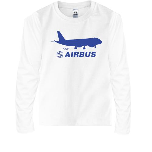 Детская футболка с длинным рукавом Airbus A320