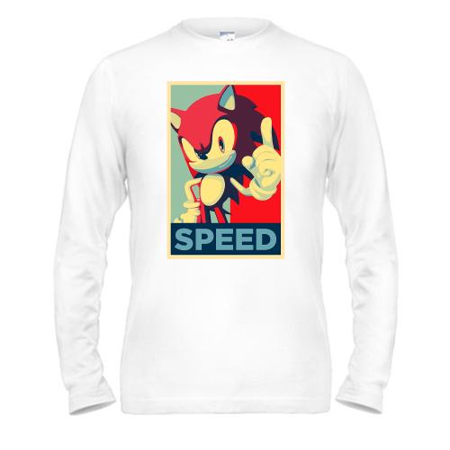 Лонгслив с артом Speed (Sonic)