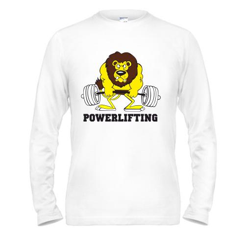 Чоловічий лонгслів Powerlifting lion