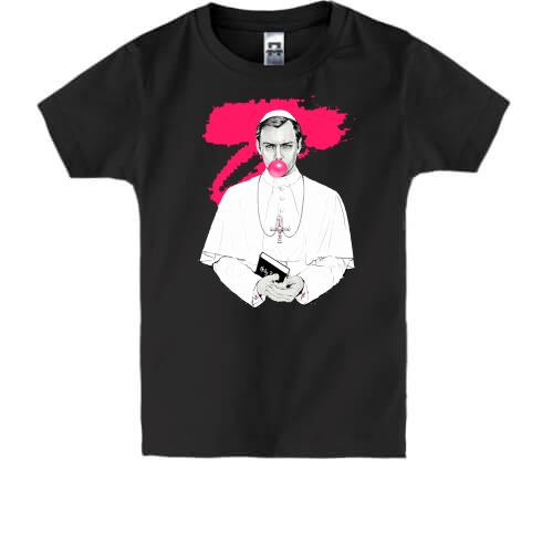 Детская футболка с артом к сериалу Молодой Папа (Young Pope) 2
