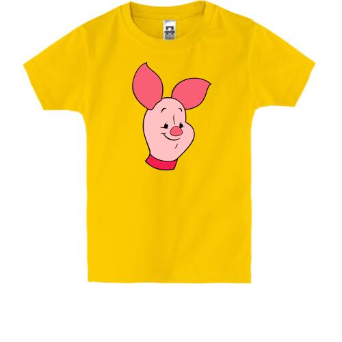 Детская футболка с пятачком из Винни Пуха