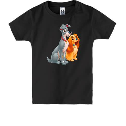 Дитяча футболка з собаками Леді і бродяга