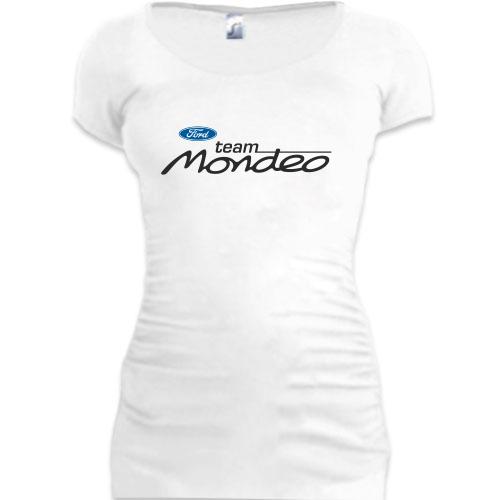 Женская удлиненная футболка Mondeo Team