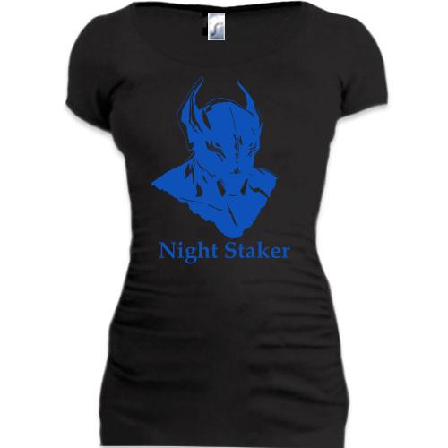Женская удлиненная футболка Night Staker