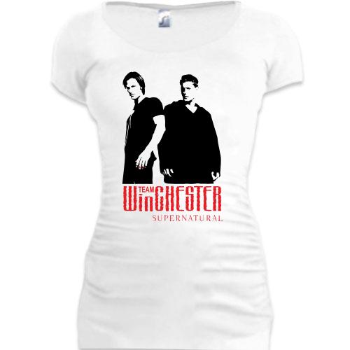 Женская удлиненная футболка Winchester Team (SUPERNATURAL)