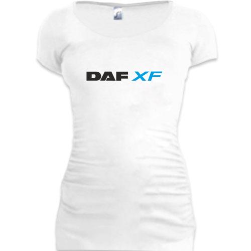 Женская удлиненная футболка DAF XF (2)