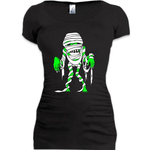 Женская удлиненная футболка с мумией