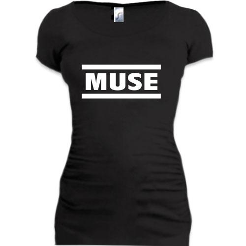 Женская удлиненная футболка Muse