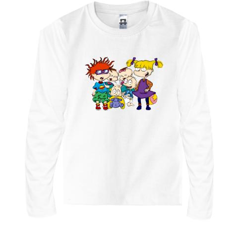 Детская футболка с длинным рукавом с героями мультфильма 