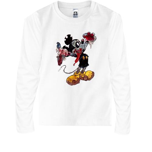 Детская футболка с длинным рукавом с Микки Маусом-зомби