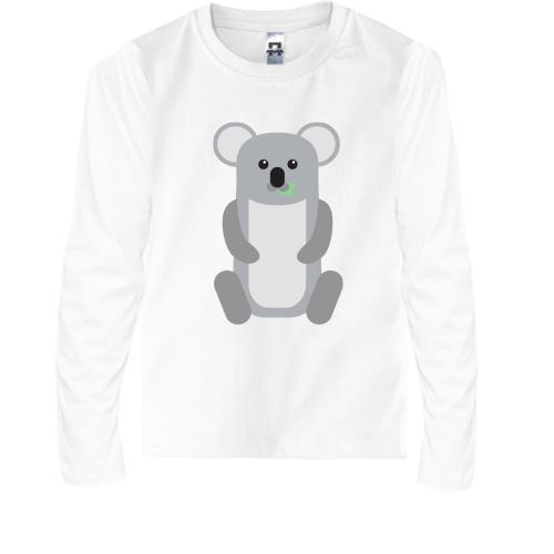 Детская футболка с длинным рукавом с коалой