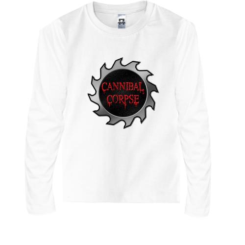 Детская футболка с длинным рукавом Cannibal Corpse (пила)