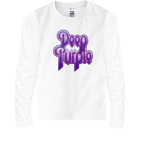 Детская футболка с длинным рукавом Deep Purple (фиолетовый логот