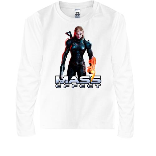 Детская футболка с длинным рукавом Mass Effect Jane Shepard