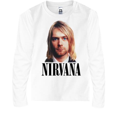 Детская футболка с длинным рукавом с Курт Кобейном (Nirvana)