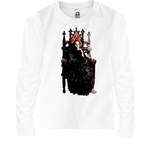 Детская футболка с длинным рукавом Ozzy Osbourne на троне