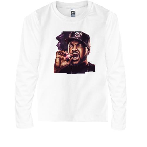 Детская футболка с длинным рукавом с курящим Ice Cube