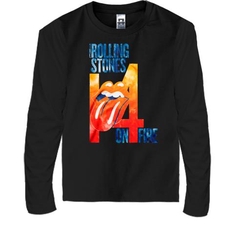 Детская футболка с длинным рукавом Rolling Stones 14 Fire