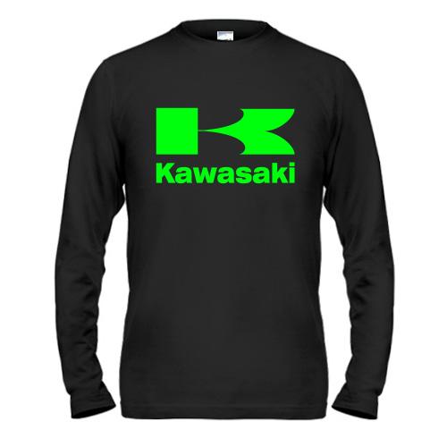 Чоловічий лонгслів з лого Kawasaki