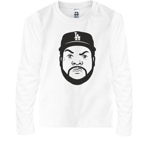 Детская футболка с длинным рукавом с портретом Ice Cube
