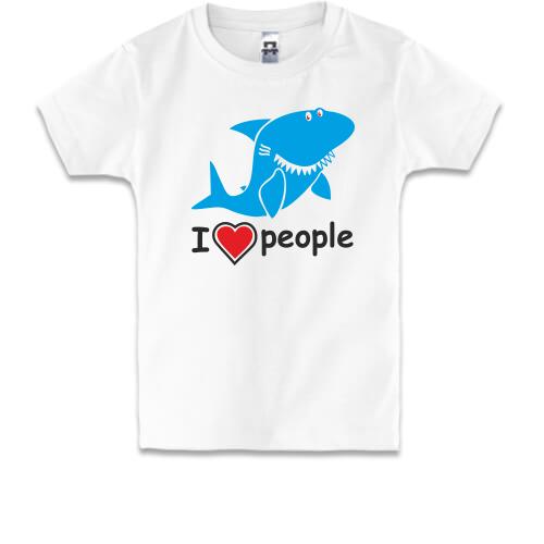 Детская футболка с акулой 