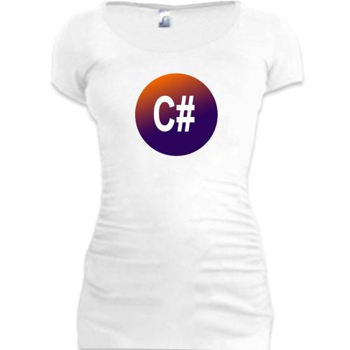 Подовжена футболка для програміста С #