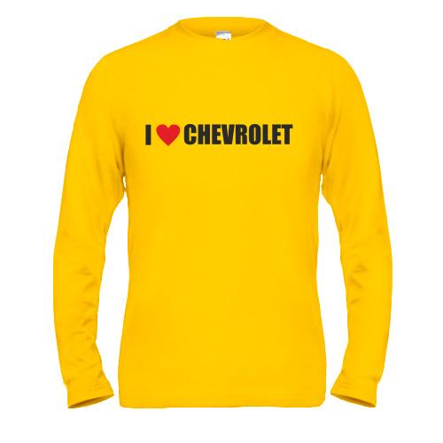 Чоловічий лонгслів I love Chevrolet