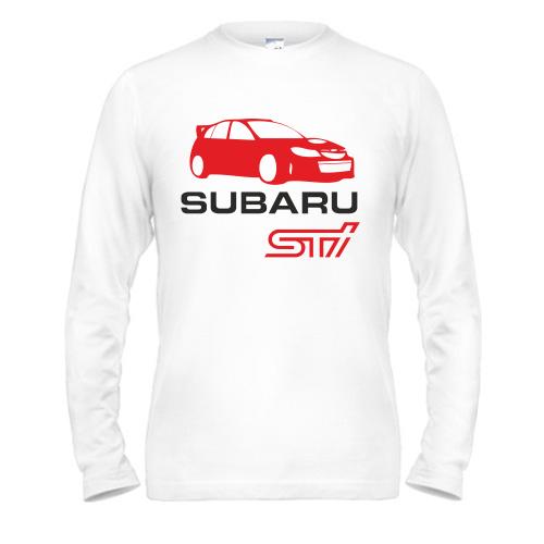 Чоловічий лонгслів Subaru sti (2)